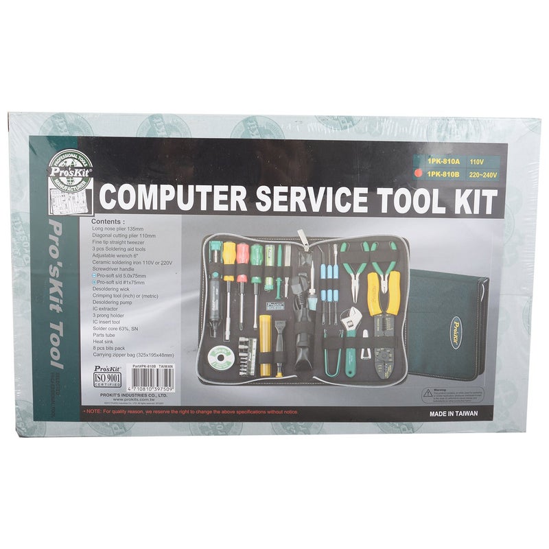 Pro'skit Proskit 1PK-810B Computer Service Tool Kit (220 V) (Pack of 1) - Image 1