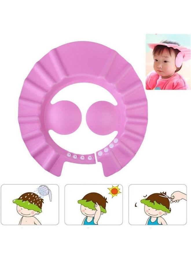 Dealsure - Dealsure Baby bath Shower Cap,Bath Visor hat for Eye and Ear wash Protection,Adjustable Silicone Bathing Crown Waterproof Shampoo hat for Washing Hair, Shower Bathing Protection Bath Cap for Toddler, Baby, Kids, Children (Pack of 1) - Image 1