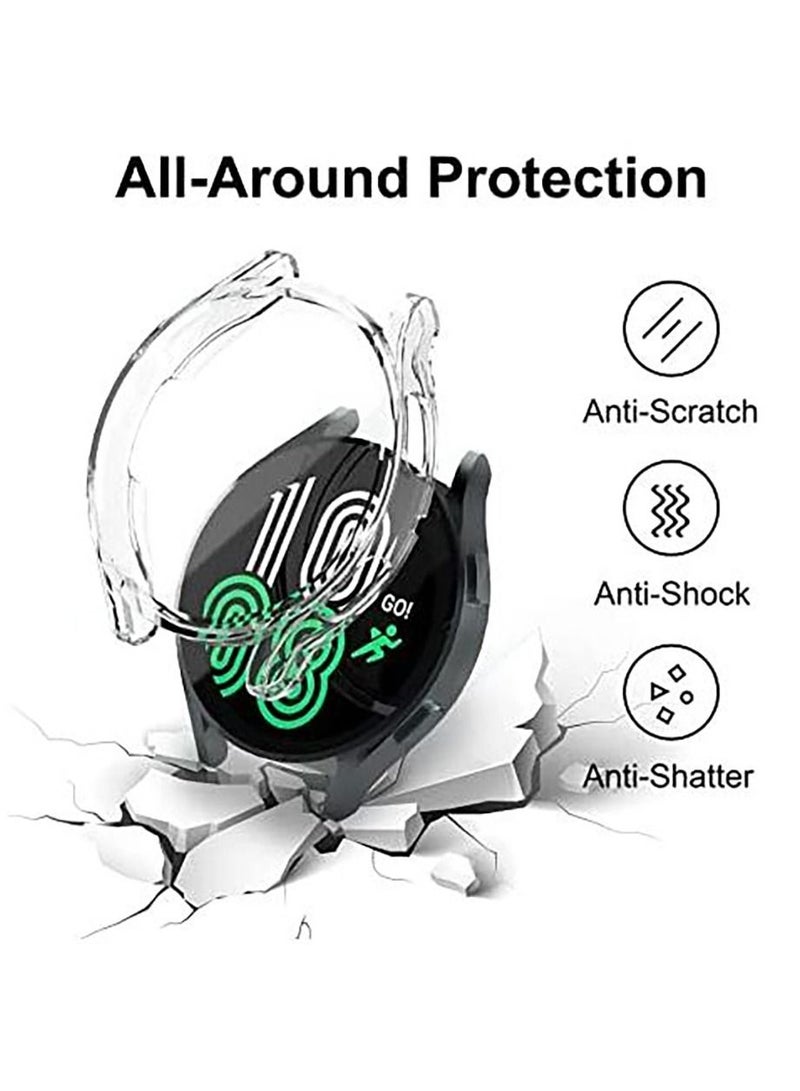 Samsung Galaxy Watch 4 (44mm) Soft TPU Full Protection Coverage Bumper Cover -Treansperent - Image 3