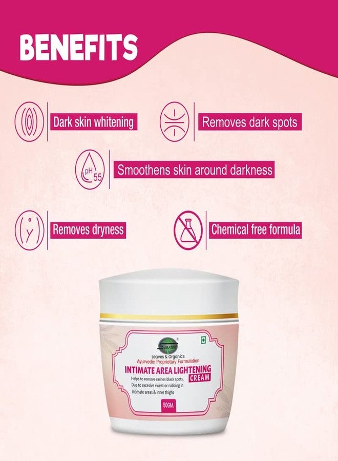 Sabates Intimate Area Lightening & Whitening Cream For Underarm, Bikini Area, Neck, Thigh, Intimate Area, Elbow Intense Dark Spot Removal | Intimate Cream For Men Women - Image 3