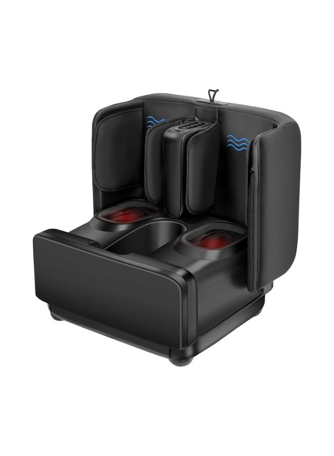 COMFIER 2-in-1 Foot & Lag Massager Ottoman with Heat, Shiatsu Deep Kneading Leg Massager with Air Compression, Vibration & Foldable Foot Rest, Adjustable Intensity, CF-5001 - Image 1