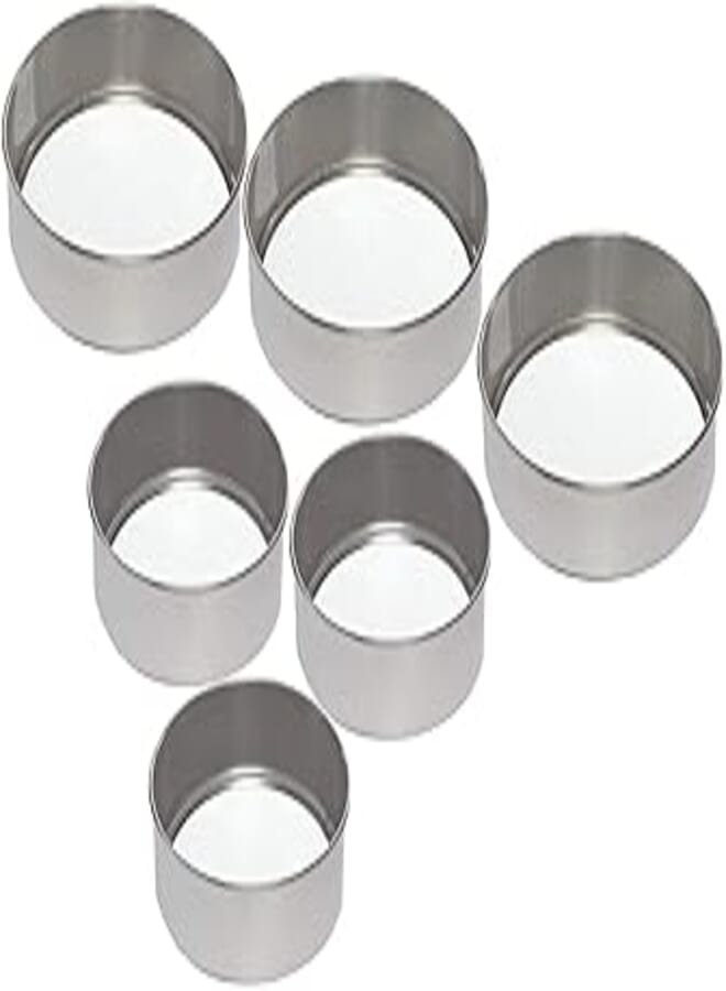 Stainless Steel Flour Sifter, 6 Pieces