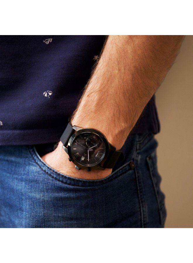 جس ساعة جيس للرجال كلاسيكية باللون الأسود، حزام أسود - Image 4