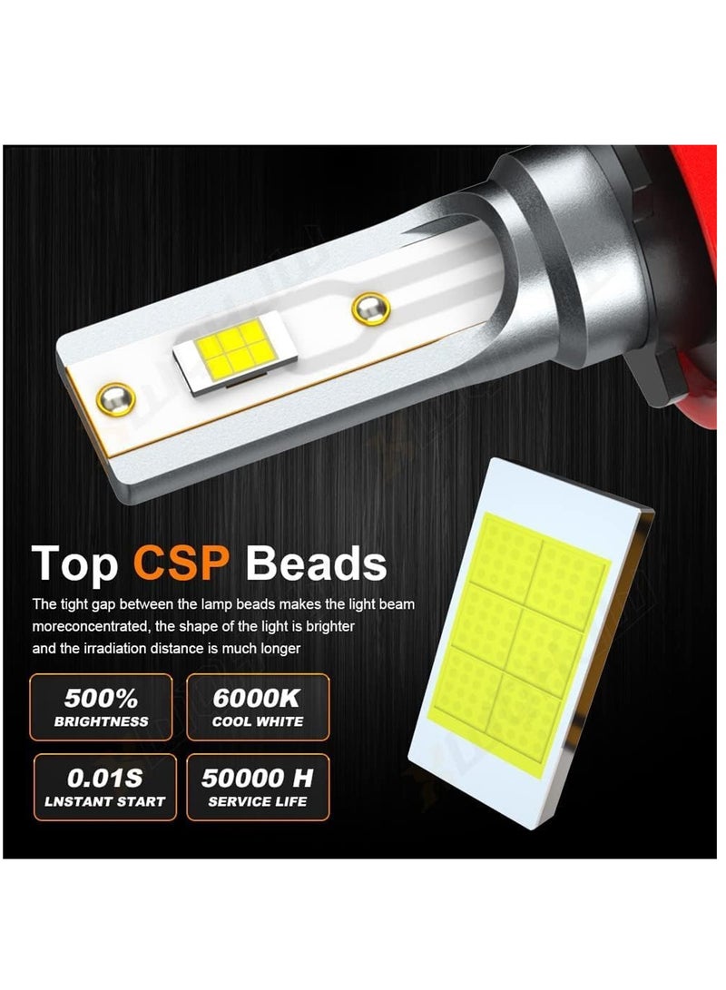 Generic 2 PCS LED Headlight Bulbs, 40W 6000 Lumens High Beam LED Headlights Conversion Kit Low Beam 6000K Cool White Super Bright LED Fog Light Bulbs IP68 Waterproof 9005  - Image 2