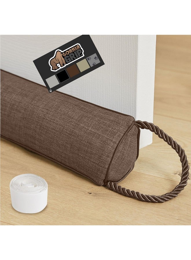 Gorilla Grip GORILLA GRIP Door Draft Stopper for Bottom of Doors, Weather Stripping Seal Blocks Hot Air, Noise, Bugs, Keeps Cold AC in, Sound Proofing Easy Install Gap Filler, Home Essentials, 38 Inch, Brown  - Image 1