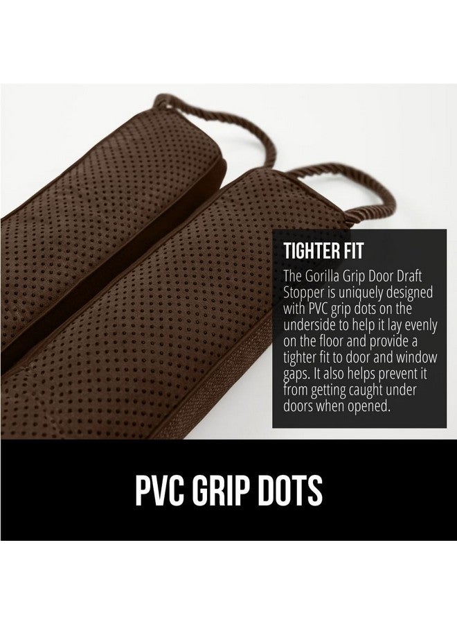 Gorilla Grip GORILLA GRIP Door Draft Stopper for Bottom of Doors, Weather Stripping Seal Blocks Hot Air, Noise, Bugs, Keeps Cold AC in, Sound Proofing Easy Install Gap Filler, Home Essentials, 38 Inch, Brown  - Image 4