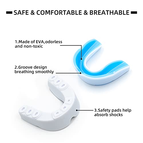 AITUSI Kids Youth Mouth Guard for Sports, Boys Girls Mouthguard for Football Boxing MMA Lacrosse Basketball Taekwondo Karate Wrestling (5 Pack) - Image 2