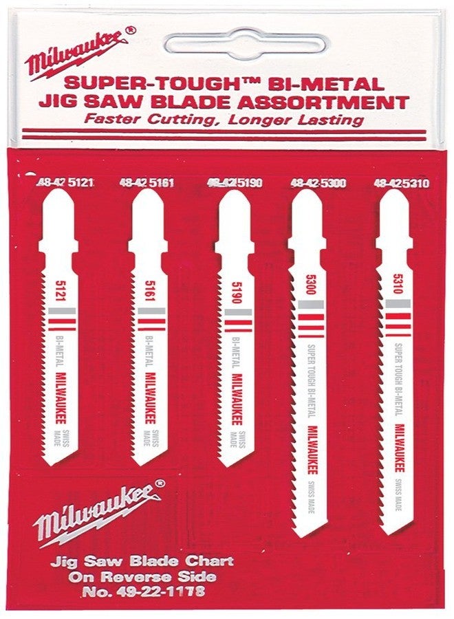 ميلواكي مجموعة شفرات المنشار الكهربائي لقطع المعادن والخشب على شكل حرف T من ميلووكي 49-22-1178، عبوة من 15 شفرة - Image 2