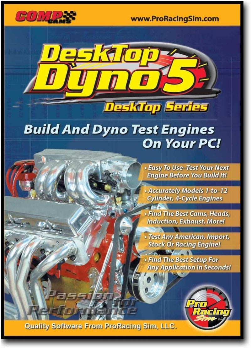 186011 Pro Racing Sim Desk Top Dyno 5 Software