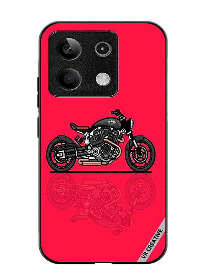 VR CREATIVE Protective Case Cover For Xiaomi Poco X6 Bike Design Multicolour - Image 1
