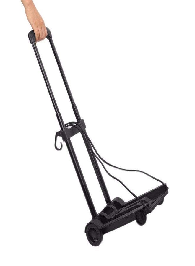 Nirvisha Plastic Lightweight Foldable Trolley with Extendable Handle (Multicolour) - Image 3