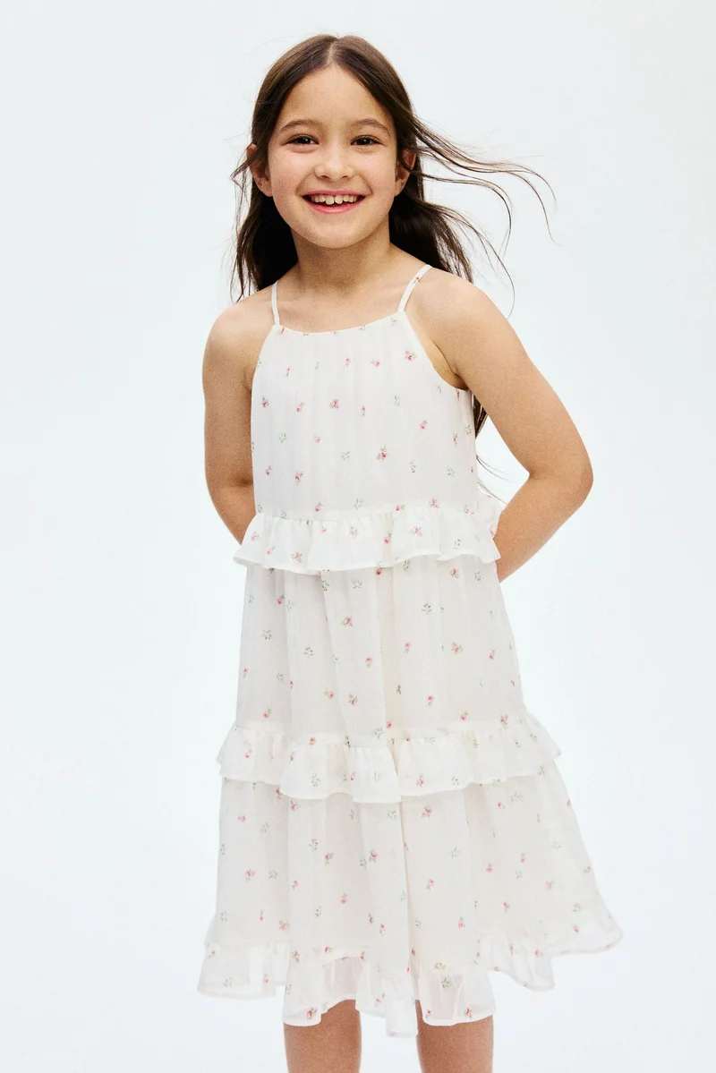 H&M Frill-trimmed strappy dress