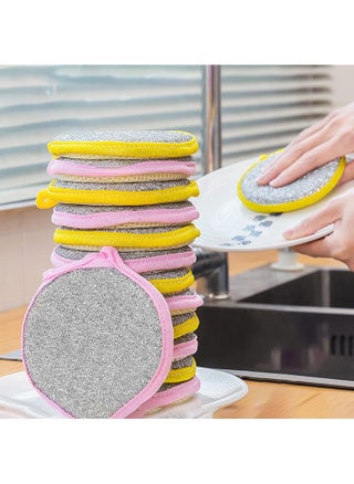 Wolpin 2-in-1 Dishwashing Scrub & Sponge for Kitchen (Pack of 10 Pcs) Cleaning Dishes and Cookware - pzsku/Z57C060E476EF992284BEZ/45/_/1736571320/424ddce6-13cb-40e7-b07f-bb2889cfbdc2