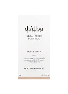 dAlba d'Alba, Vegan Fresh Sun Stick, SPF 50+, 0.7 oz (20 g)  - Image 2