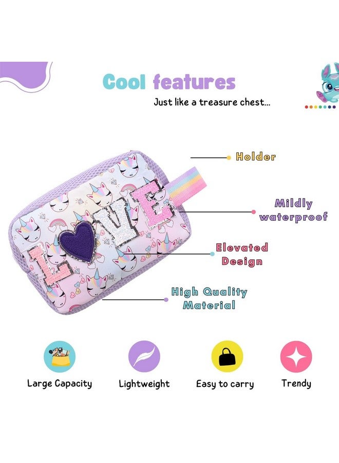 Tinker Squad Cute Makeup Cosmetic Pouch Organizer Kit for Girls Women | Travel Makeup Pouch Cosmetic Organizer | Makeup Bag Travel Essentials Pouches for Women Kids | Make up Organiser Cute Pouch - Image 4