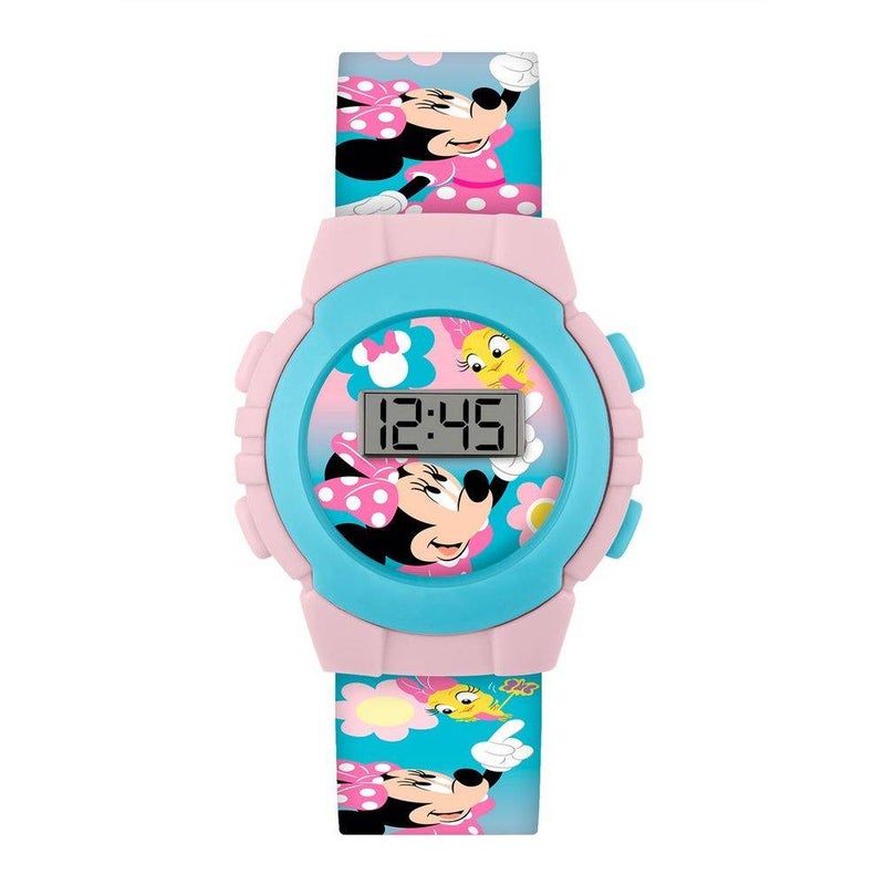 Disney Minnie Mouse Floral Print LED Digital Watch - Image 3