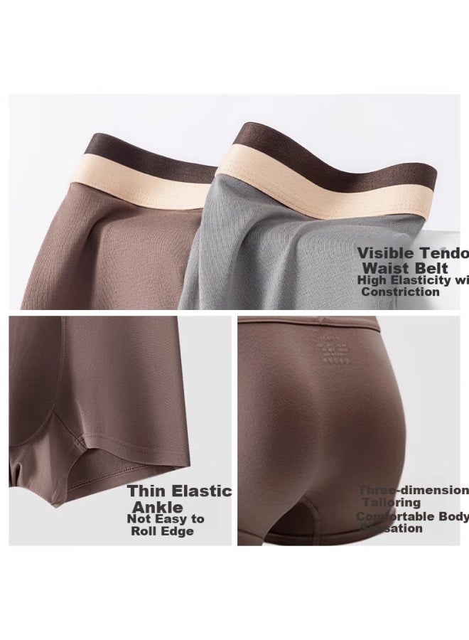Me Feeling Men's Underwear Summer Pure Cotton Breathable Boxer Briefs Graphene Antibacterial Four-corner Pants Boys Teenage Shorts - Image 5