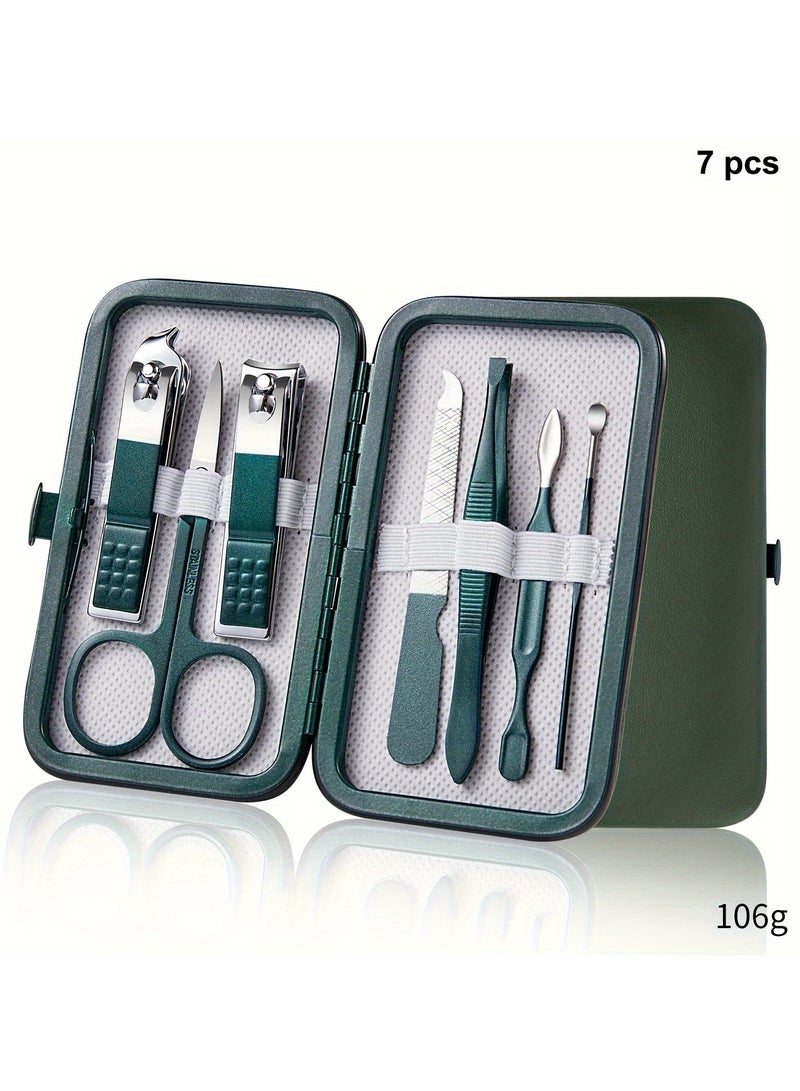 مجموعة أدوات العناية بالأظافر مع حقيبة سفر محمولة - Image 1