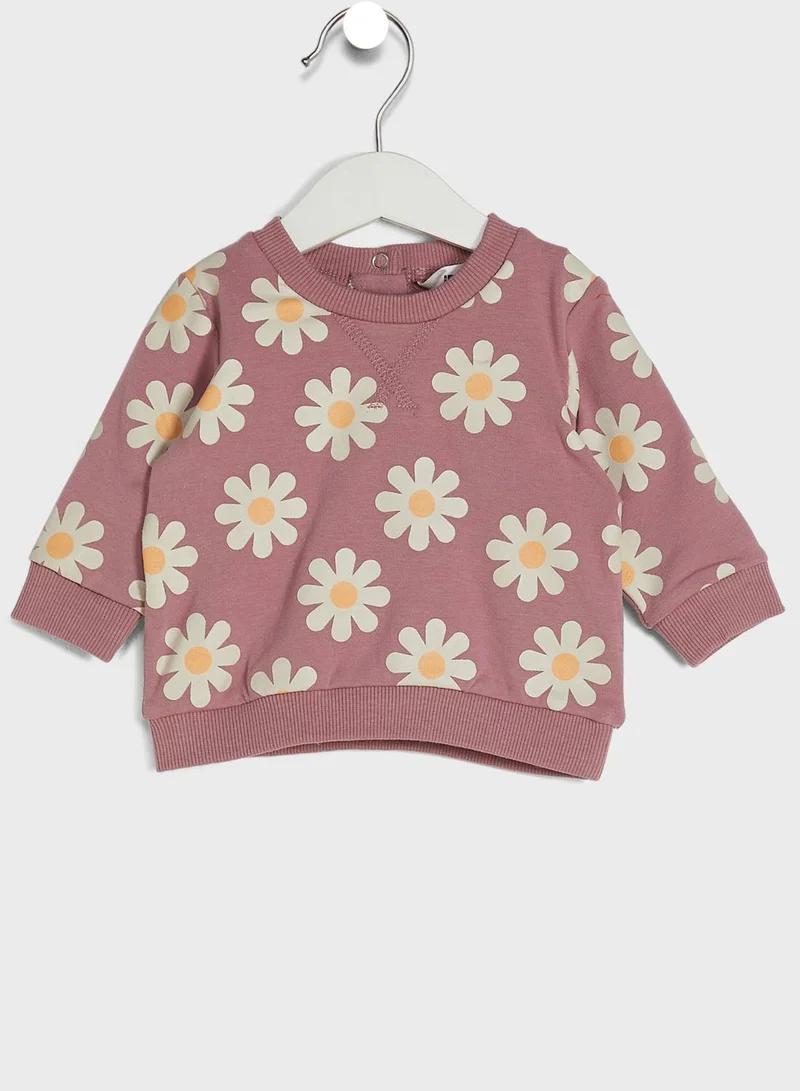 Cotton On Kids Floral Print Sweatshirt