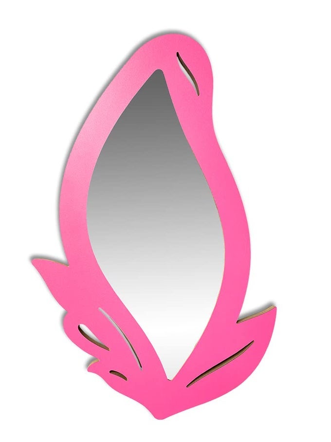 PINK SLK LEAF MIRROR 22