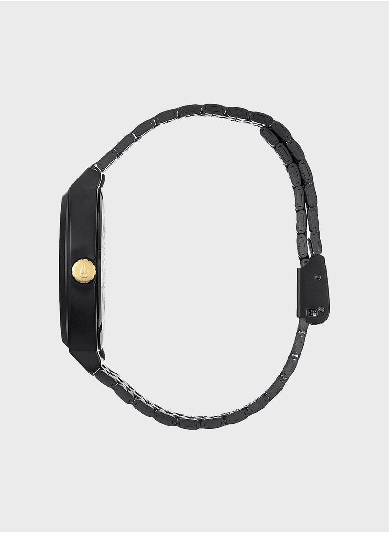 NIXON - Time Teller Matte Black / Gold Watch - Image 1