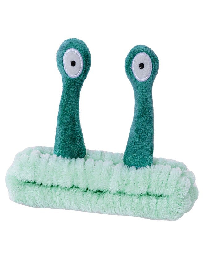 SUMERSHA Cute Snail Headband Spa Face Wash Hairband Cute Cartoon Coral Fleece Elastic Headband Hair Accessory for Washing Face Shower Makeup Skincare - Image 1