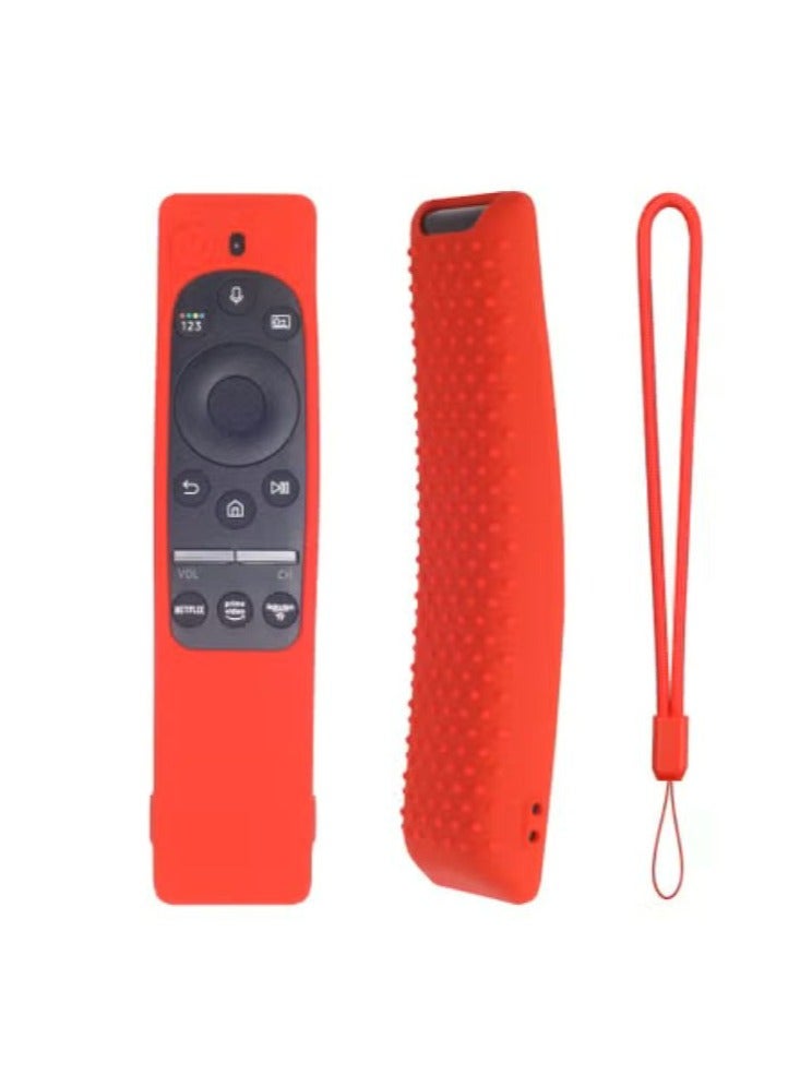 Case for Samsung TV Remote Controller BN59 Series Silicone Protecitve Case, Anti-Slip and Shockproof Silicone Case for Samsung Remote Control (Red)  - Image 1