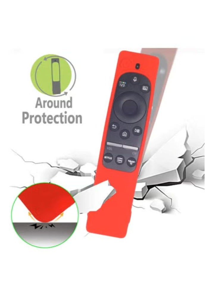 Case for Samsung TV Remote Controller BN59 Series Silicone Protecitve Case, Anti-Slip and Shockproof Silicone Case for Samsung Remote Control (Red)  - Image 3