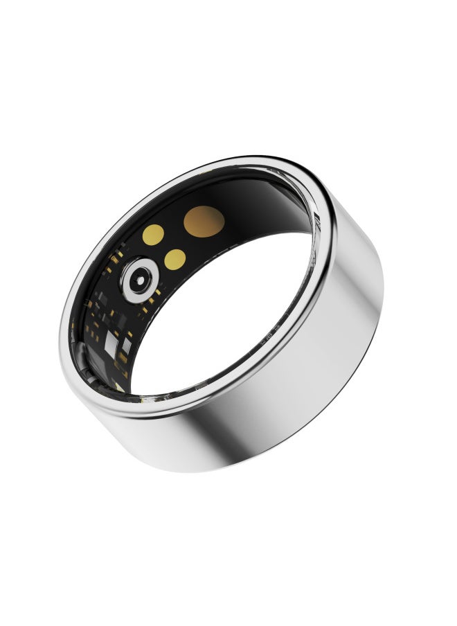 Generic IP68 Waterproof Health R11M Ring Heart Rate Blood Oxygen Sleep Meter Step Calorie Smart Ring For Men And Women-Colour:Silver#9  - Image 1