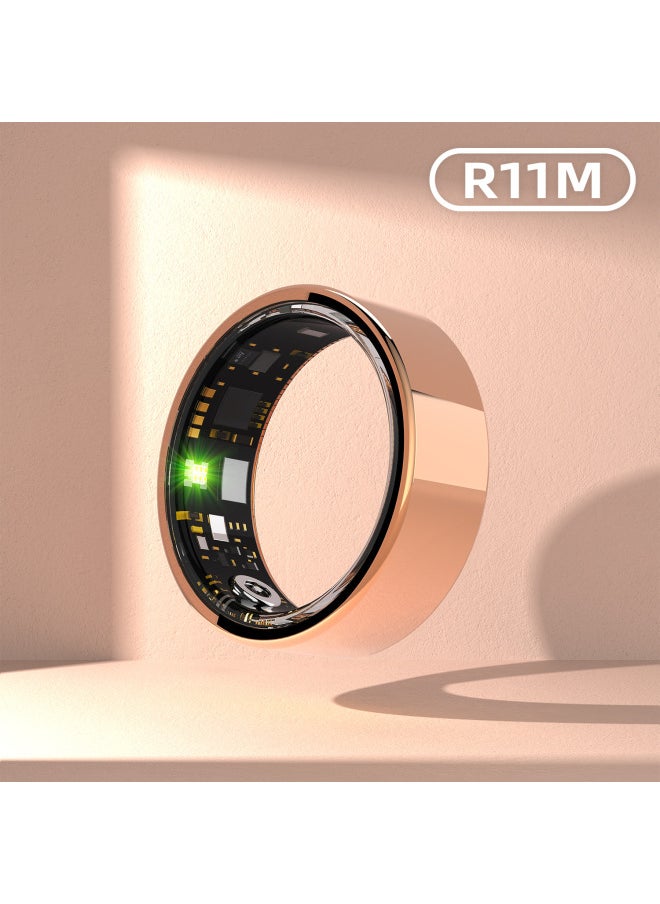 Generic IP68 Waterproof Health R11M Ring Heart Rate Blood Oxygen Sleep Meter Step Calorie Smart Ring For Men And Women-Colour:Silver#9  - Image 2