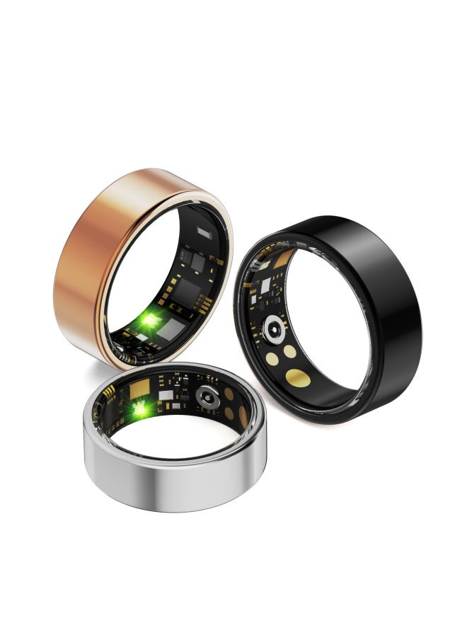 Generic IP68 Waterproof Health R11M Ring Heart Rate Blood Oxygen Sleep Meter Step Calorie Smart Ring For Men And Women-Colour:Silver#9  - Image 3
