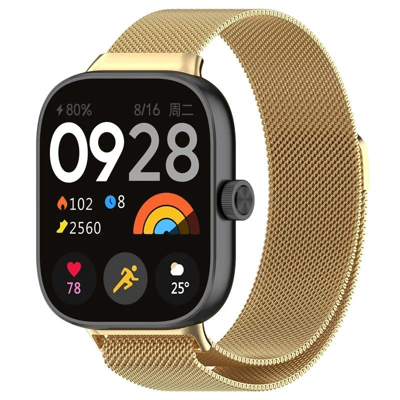 Bluejw Magnetic Loop Metal Strap for Xiaomi Redmi Watch 4 and Xiaomi Band 8 Pro – Replace the Watch Strap with Premium Stainless Steel Wristband - Image 1