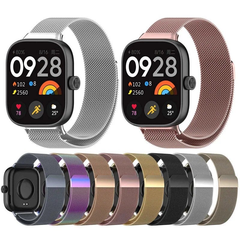 Bluejw Magnetic Loop Metal Strap for Xiaomi Redmi Watch 4 and Xiaomi Band 8 Pro – Replace the Watch Strap with Premium Stainless Steel Wristband - Image 3