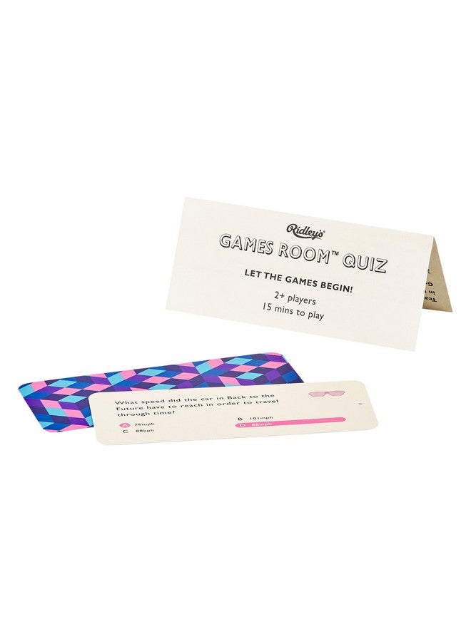 Ridley's Games Room 80s Pop Culture Quiz Trivia Card Game - Trivia Games for Adults and Kids - 2+ Players - Includes 140 Unique Question Cards - Fun Quiz Cards That Make a Great Gift - Image 3