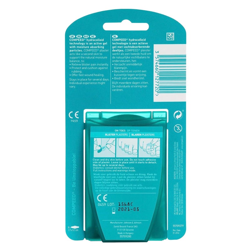 Compeed Blister Plasters On Toes, Pack of 8's - Image 3