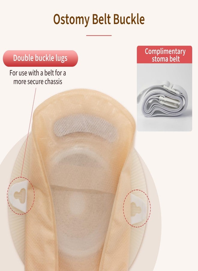 DERAYMI 10 Pack Convex Colostomy Bags with A Belt, One Piece Ostomy Bag Drainable Pouches Ostomy Supplies for Uneven Wrinkled Skin Irregular Stoma Cut-to-Fit 20-45mm - Image 4