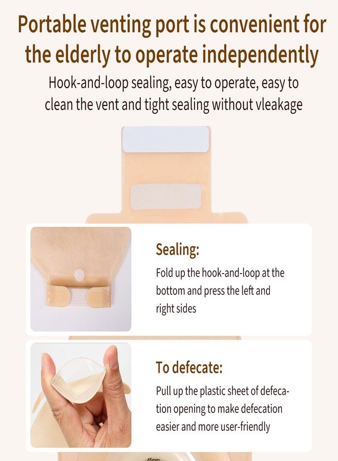 DERAYMI 10 Pack Convex Colostomy Bags with A Belt, One Piece Ostomy Bag Drainable Pouches Ostomy Supplies for Uneven Wrinkled Skin Irregular Stoma Cut-to-Fit 20-45mm - Image 5