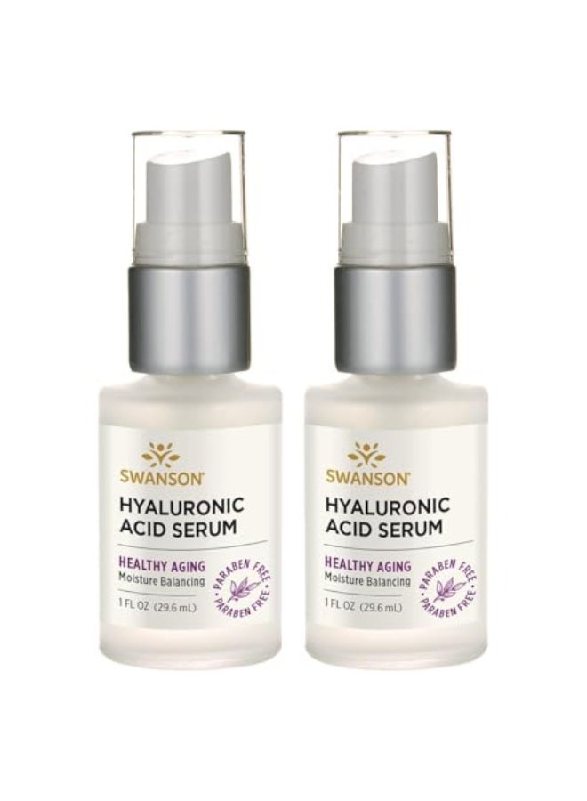 Swanson Hyaluronic Acid Serum 1 fl oz Serum 2 Pack - Image 1