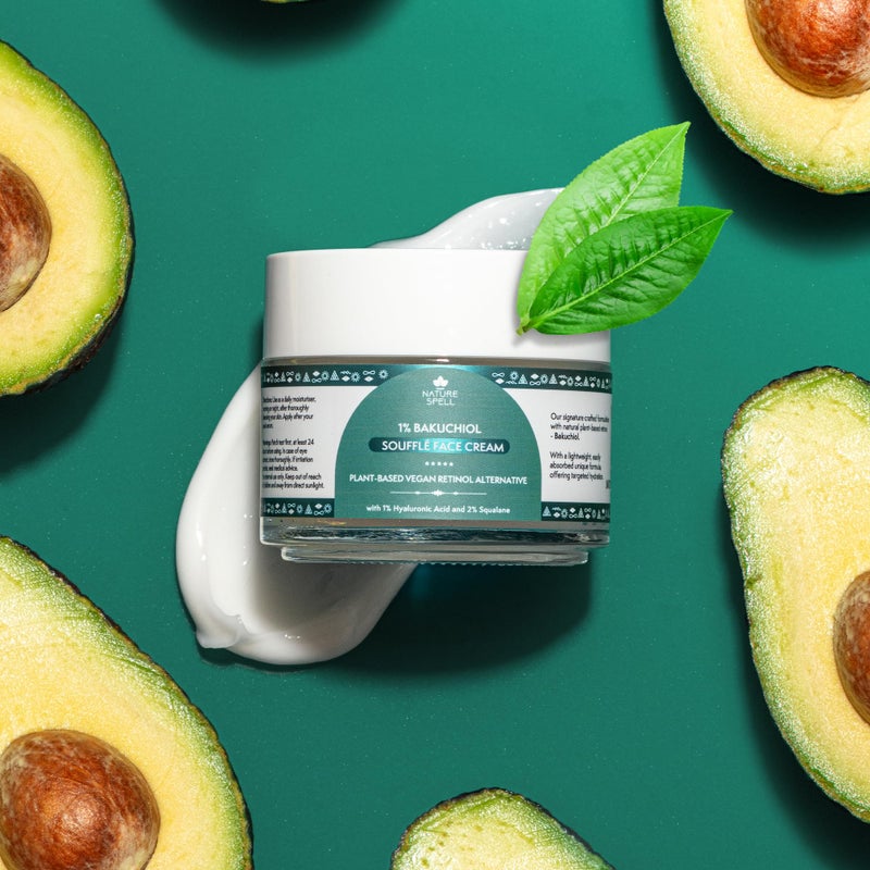 Nature Spell Natural Retinol Cream for Face 100ml â€“ Reduces Appearance of Fine Lines â€“ (Bakuchiol + Hyaluronic Acid) - Anti Wrinkle Face Cream â€“ 100% Vegan Suitable for all Skin Types - Made in the UK - Image 4