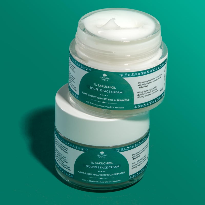 Nature Spell Natural Retinol Cream for Face 100ml â€“ Reduces Appearance of Fine Lines â€“ (Bakuchiol + Hyaluronic Acid) - Anti Wrinkle Face Cream â€“ 100% Vegan Suitable for all Skin Types - Made in the UK - Image 5