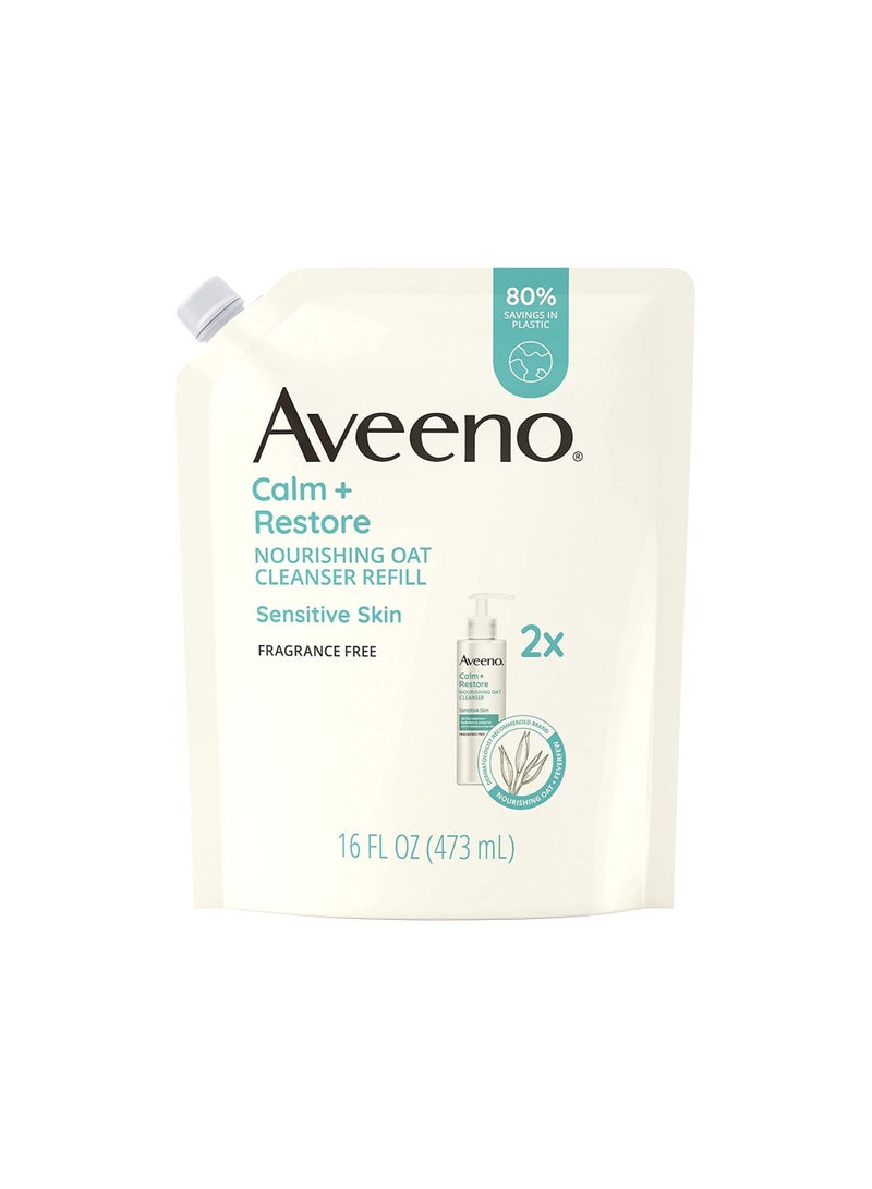 Aveeno Oatmeal facial cleanser to moisturize the skin 473 ML
