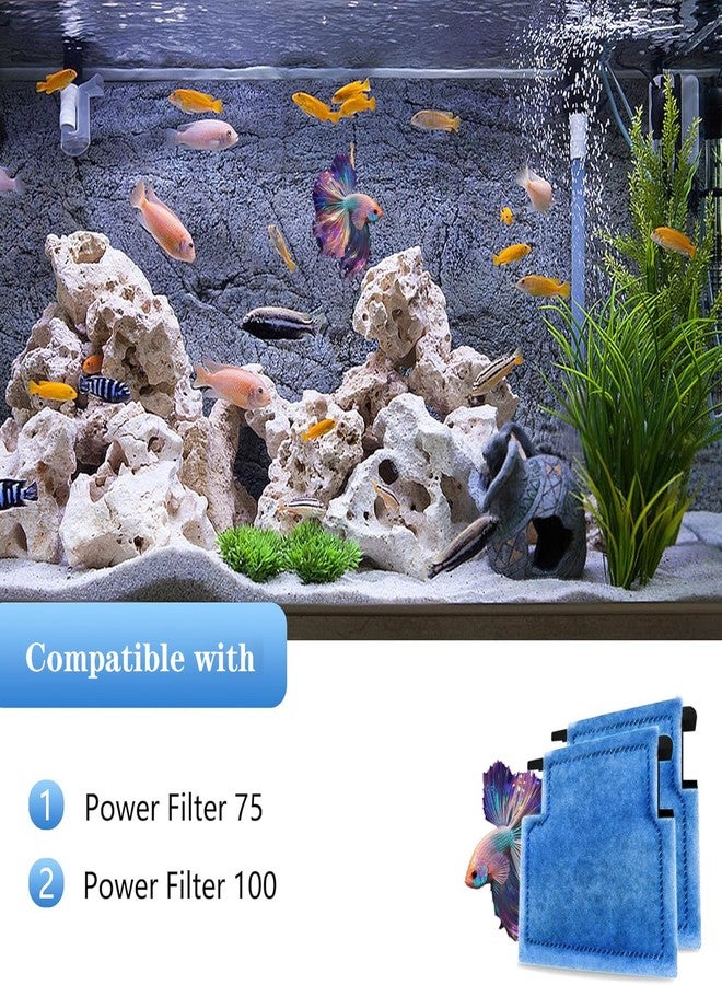 pewyoke Aquarium Filter Cartridge Replacement Rite-Size A Filter Cartridges 4 Pack Compatible with Power Filters 75/100 - Image 4