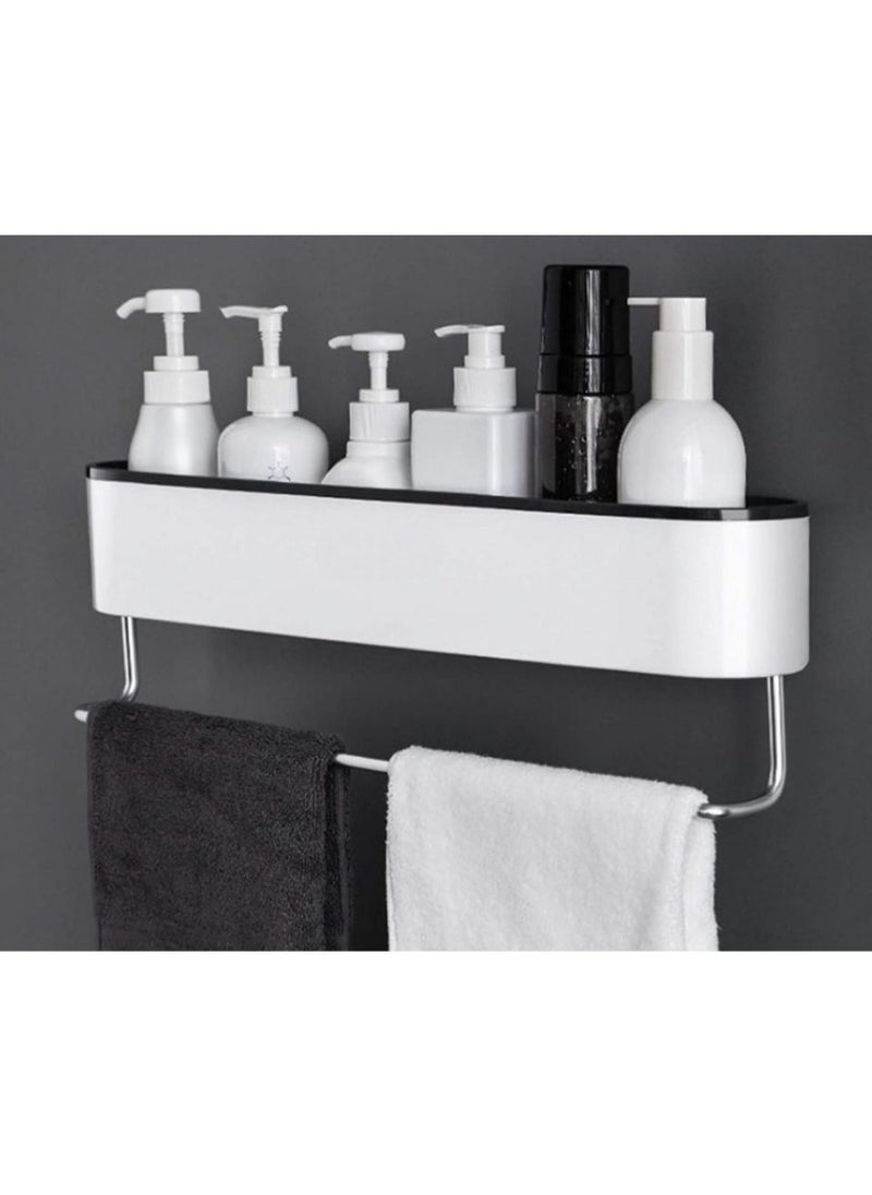 AIWANTO Wall Mount Bathroom Shelf Shower Caddy Organizer with Bar  - Image 4