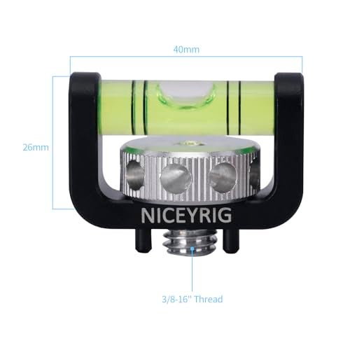 NICEYRIG مستوى فقاعي NICEYRIG لتركيب خيوط ARRI، مستوى فقاعي للكاميرا قابل للتطبيق على حاوية كاميرا سوني، كانون، باناسونيك، مقبض - 572 - Image 4