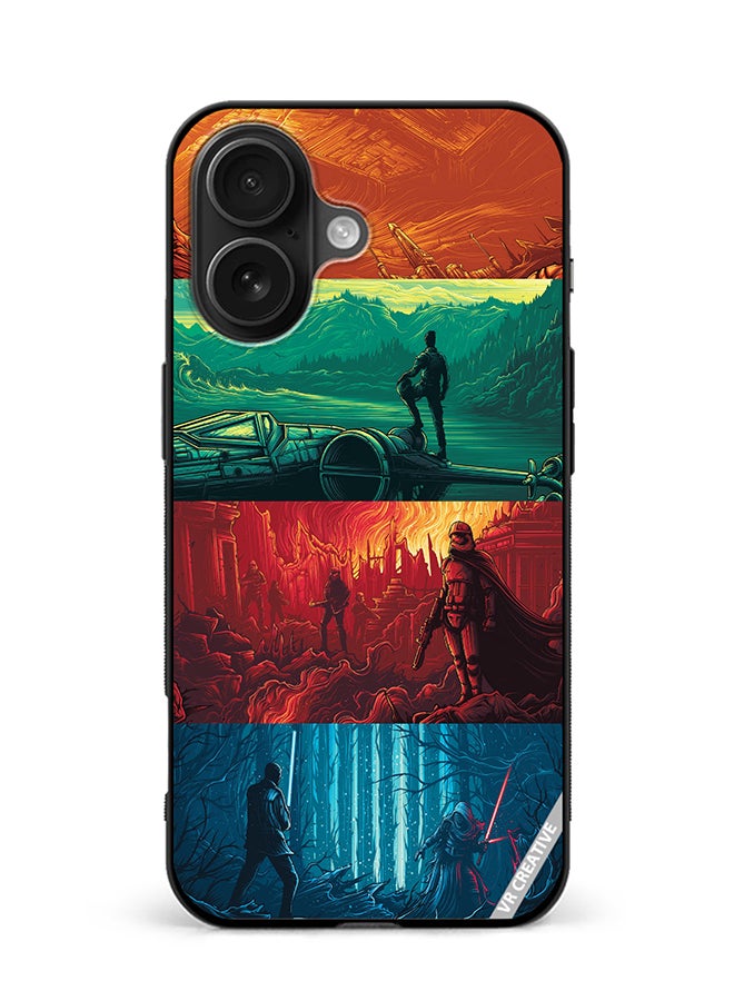 VR CREATIVE Protective Case Cover For Apple iPhone 16 Phases Of Life Design Multicolour