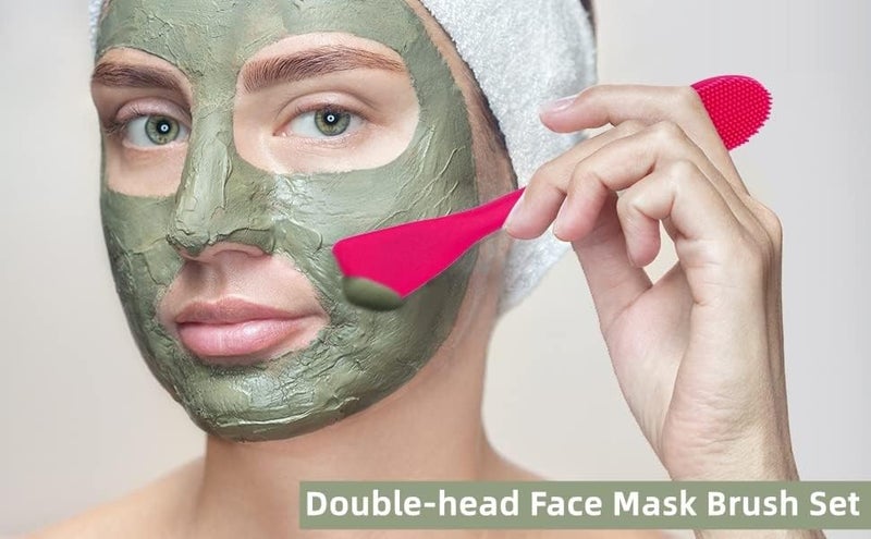 Giffy Double-Ended Silicone Face Mud Mask Applicator Brush Spatula for Cream Lotion Moisturizer, Cosmetic Beauty Tool Saloon Home Parlours for Men and Women Use - Image 5