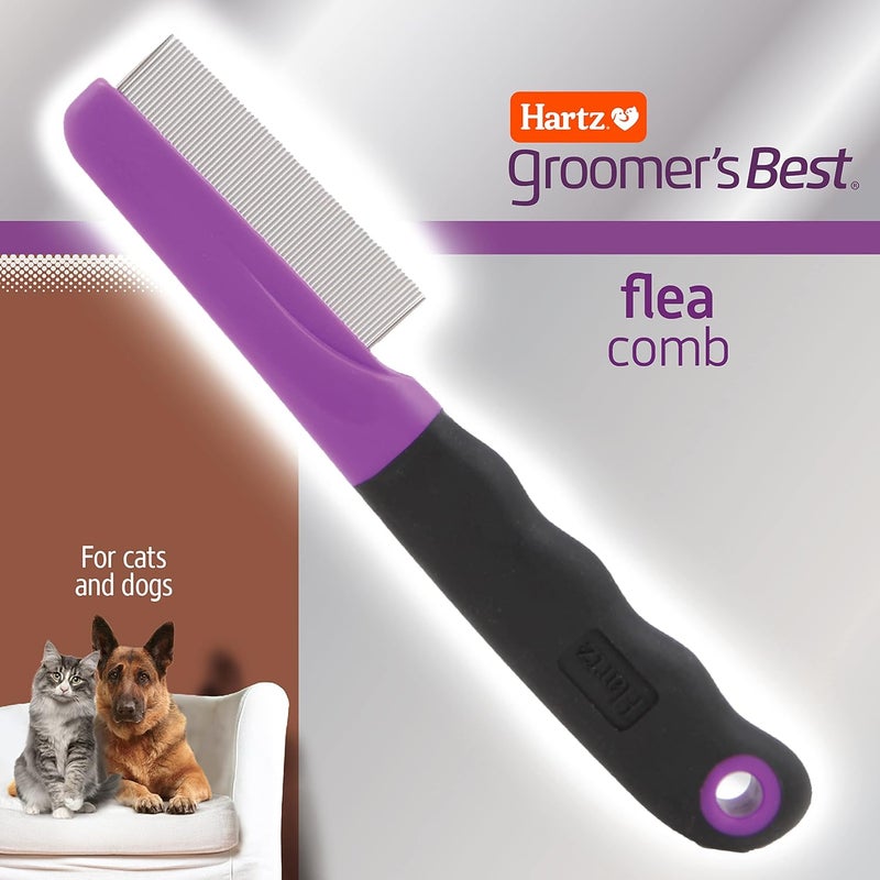Hartz Groomers Best Flea Removal Comb for Cats and Dogs - Purple and Black - Image 4