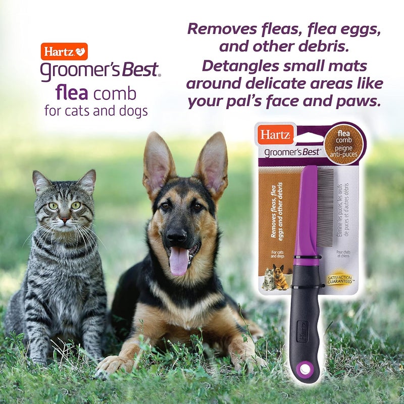 Hartz Groomers Best Flea Removal Comb for Cats and Dogs - Purple and Black - Image 5