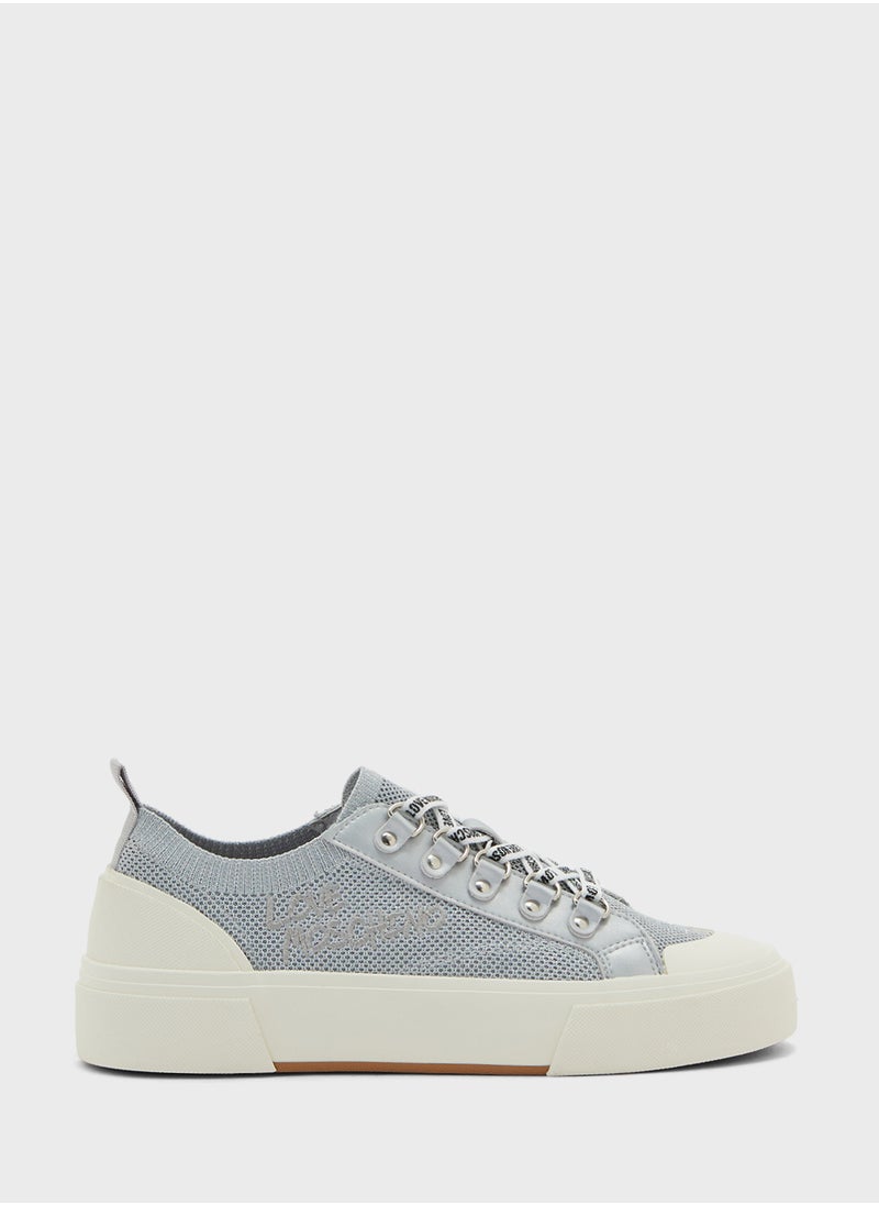 Love Moschino Lace Up Low Top Sneakers  - Image 1