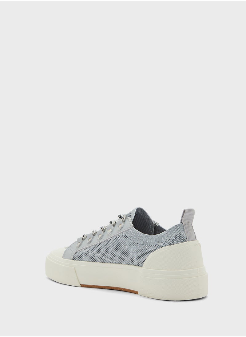 Love Moschino Lace Up Low Top Sneakers  - Image 2